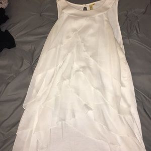 White layered blouse